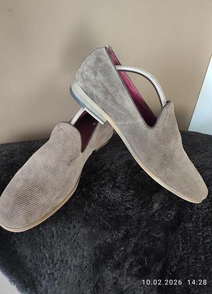 Мужские туфли замщенные коричневые