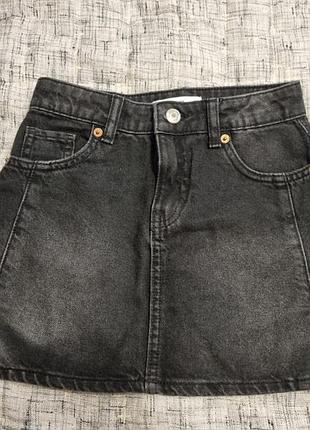 Джинсова спідниця zara. розмір: 8 років.