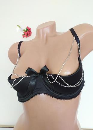 Роскошный соблазнительный бюстгалтер с полуоткрытой чашкой petite fleur, eur 80d