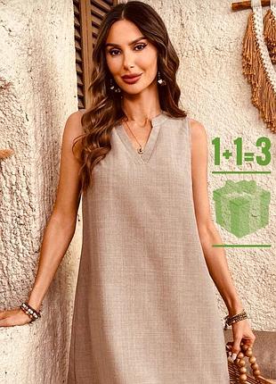 Льняна сукня shein l