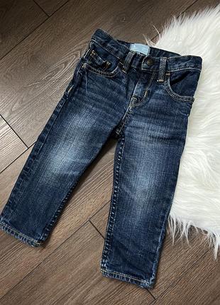 Сині класичні джинси геп gap на дитину 12-18 міс 80 86 см на резинці