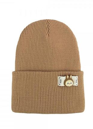 Шапка на дівчинку лабубу 48-54рр на флісі від 2-х до 8 років