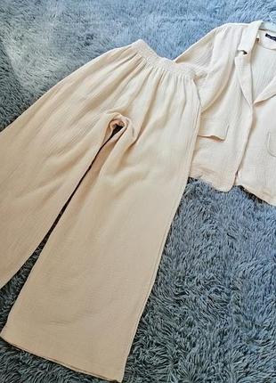 Роскошный костюм натуральная ткань хлопок муслин