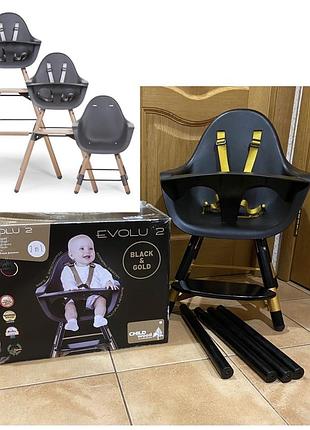 Стільчик для годування childhome evolu 2 gold