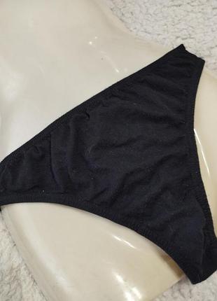 Коттоновые черные стринги размер м, принимаю заказы от 100 гр