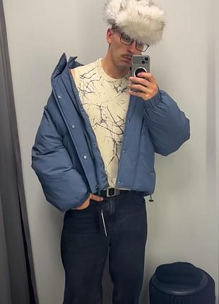 Шикарна куртка, пуффер дутик, еко пуховик від zara