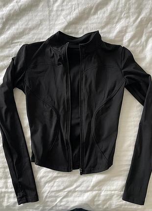 Рашгард (кофта спортивна) з довгими рукавами жіночий на блискавці