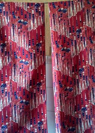 Новая ткань хлопок  ситец цветной, из старых запасов, 2 куска длиной  по 1,50 м