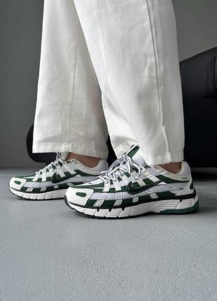 Жіночі кросівки nike p-6000 white/green