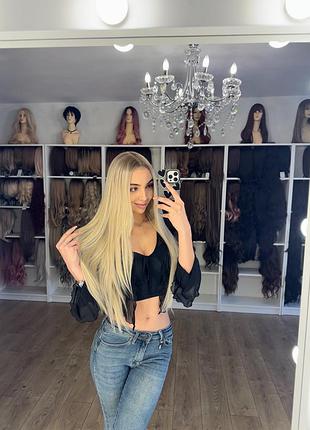 Перука🖤система волосся🖤парик блонд