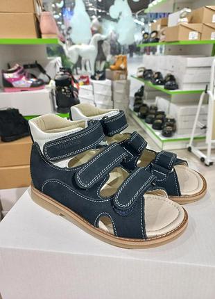 💛детские ортопедические босоножки, натуральная кожа, размер 28