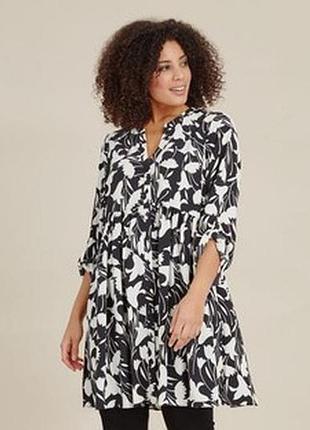 Сукня туніка на гудзиках evans довжина 91см