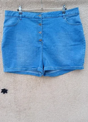Джинсовые шорты с карманами,uk 24,eu 52💙💙💙