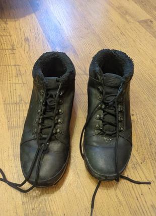 Мужские кожаные зимние кроссовки new balance 754