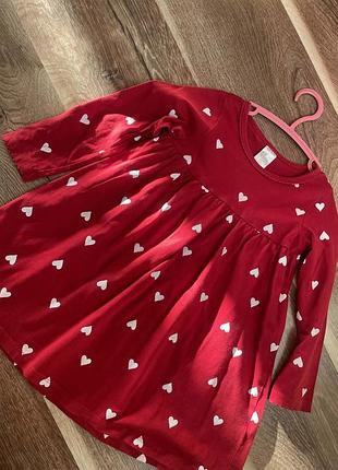 Сукня для дівчинки в сердечка