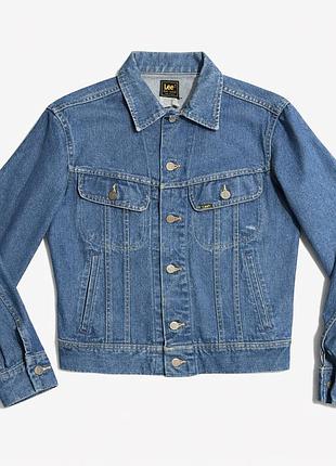 Синя вінтажна джинсова куртка lee pato - 153438 70-х років