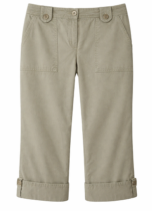 Котонові бежеві бриджі