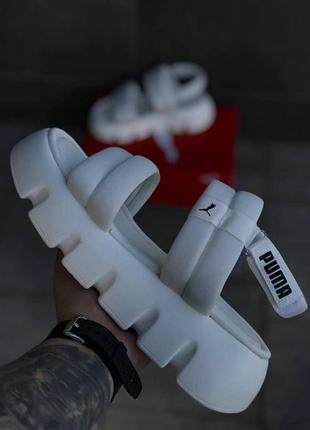 Puma женские босоножки белые / пума жензкие бельё босоножки/ в последнем размере (39)