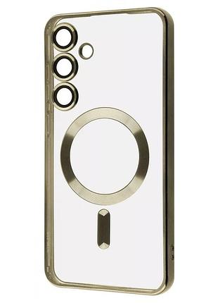 Чохол wave metal color case with magnetic ring samsung galaxy s23 fe gold