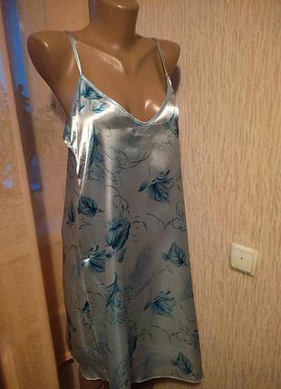 Сорочка жіноча , нічна сорочка з шовку в розмірі 42-46 ( s-m)