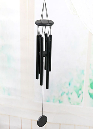 Дзвіночок музика вітру 6 трубочок арт.g-605в чорний