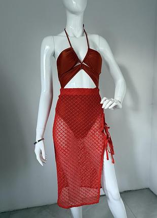 Пляжна спідниця накидка на купальник