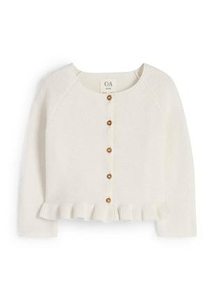 🎀 святкова молочна кофта для дівчинки | c&a