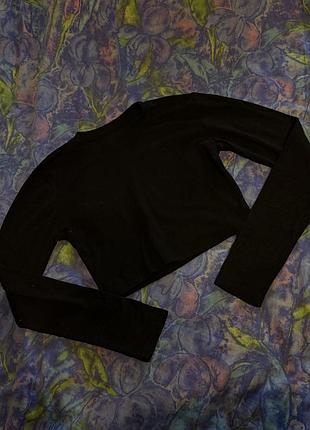 Чорна кофта топ лонг