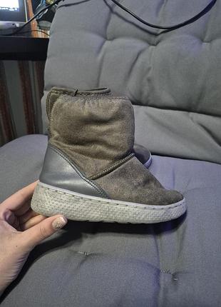 Зимові сапоги замшеві угги на холодну осінь