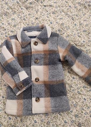 Стильне пальтішко, унісекс 12-18міс