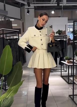 Костюм двійка з спідницею