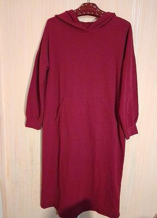 Котонова сукня з капюшоном