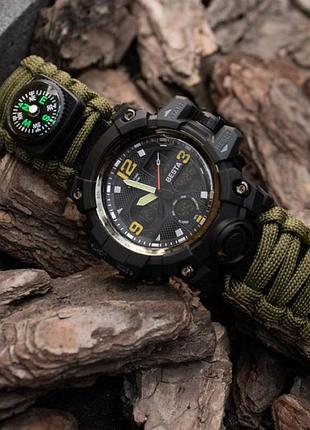 Мужские водостойкие тактические часы besta life pro с компасом