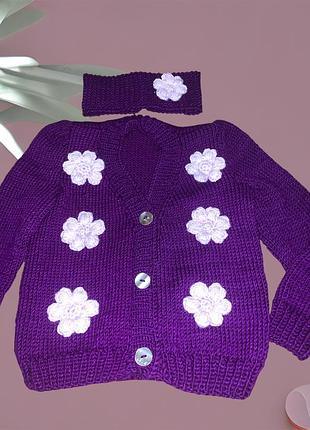 Кардиган для дівчинки 1,5-2 роки 4