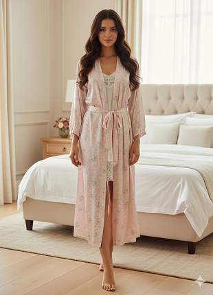 Шелковый халат премиум класса