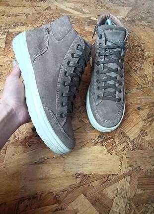 Оригинальные кожаные замшевые ботинки на мембране не промокаемые legero gore-tex