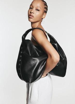 Сумка-шопер pull&bear із заклепками