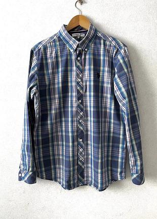 Чоловіча котонова сорочка в клітинку