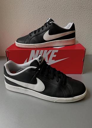 Оригінальні чоловічі кросівки nike court royale 43-44 розмір 28 см чорного кольору