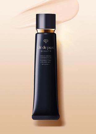 Праймер з сонцезахистом cle de peau beaute correcting cream veil spf 25 pa++