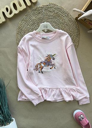 Реглан єдиноріжка рожевий 116-134