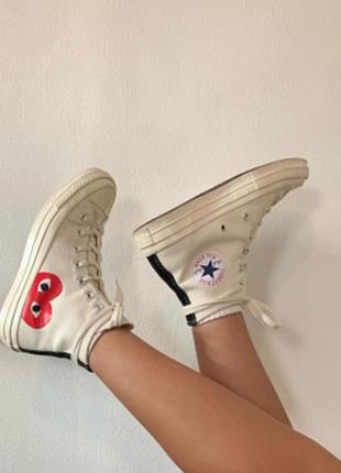 Оригінальні високі жіночі крутезні кеди converse taylor all star 70 garçons play 37-38 розмір 24 см