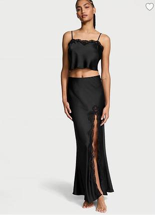 Сатинова юбка+майка на бретелях