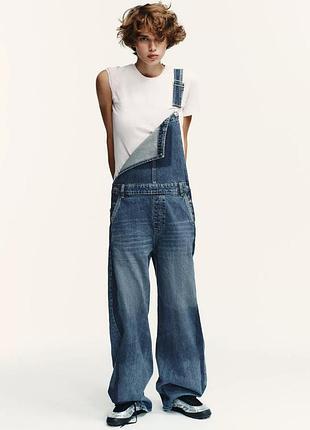 Zara | блакитний джинсовий комбінезон | 8197/280/401