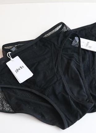 Трусики gisela черные ажурные, корректирующие новые, р l-xl