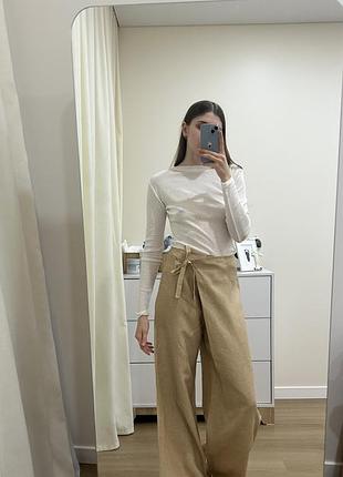 Лляні штани zara преміум колекція 6