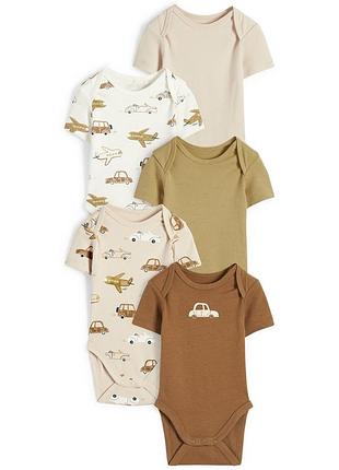 🧸 боди - футболка для мальчика, набор из 5 шт | c&amp;a