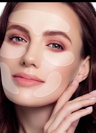 Патчи для выравнивания лица, для ночного использования. для контуров лица, подходят для лба, между глазами, вокруг рта, губ и области вокруг глаз