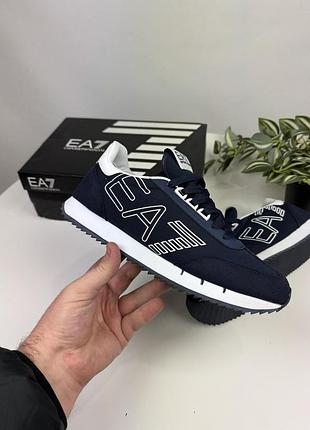 Кроссовки emporio armani синие