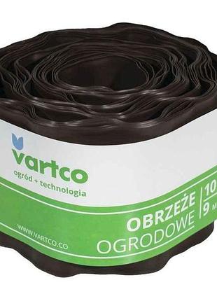 Бордюр газонный лента коричневая 10 см*9 м арт.порл0004 тм vartсo